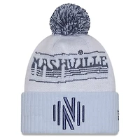 New Era Nashville SC 2025 Jersey Hook Cuffed Knit Hat With Pom