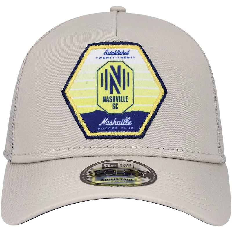 New Era Nashville SC Established Patch 9FORTY A-Frame Trucker Adjustable Hat