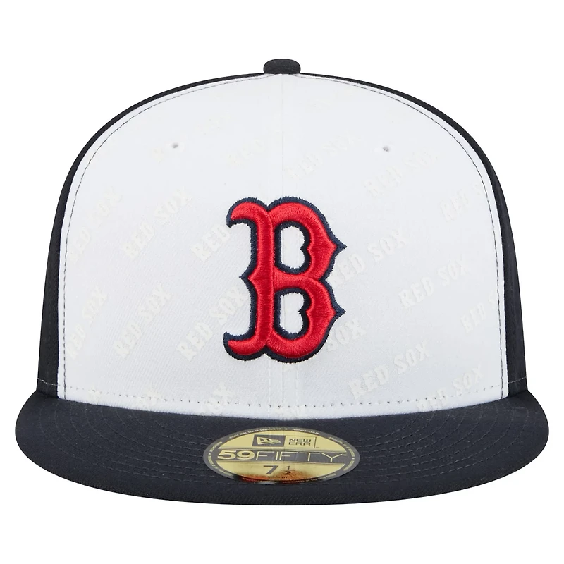 New Era Navy Boston Red Sox Repeat 59FIFTY Fitted Hat
