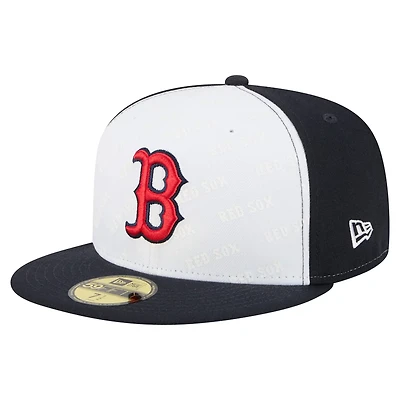 New Era Navy Boston Red Sox Repeat 59FIFTY Fitted Hat