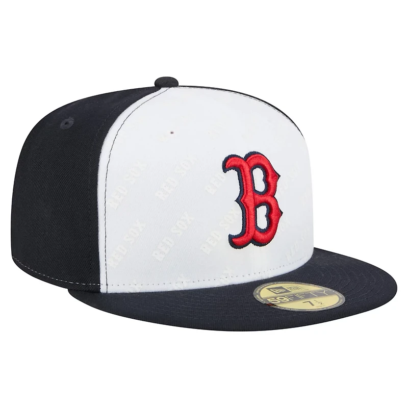 New Era Navy Boston Red Sox Repeat 59FIFTY Fitted Hat
