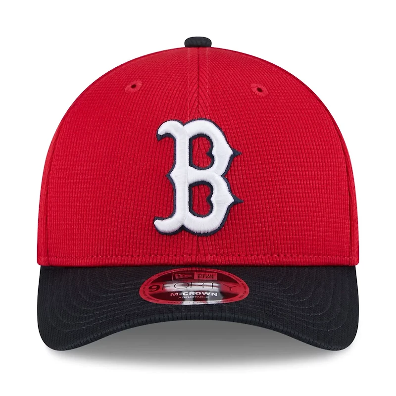 New Era Navy Boston Sox 2025 Spring Training 9FORTY Adjustable Hat