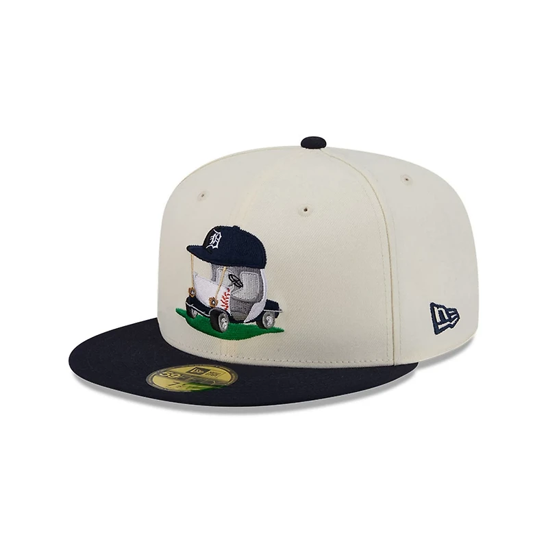 New Era Navy Detroit Tigers Bullpen Cart 59FIFTY Fitted Hat