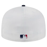 New Era Navy Houston Astros Satin 59FIFTY Fitted Hat