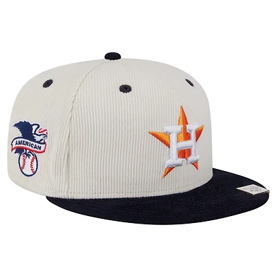 New Era Navy Houston Astros Two-Tone Corduroy 59FIFTY Fitted Hat
