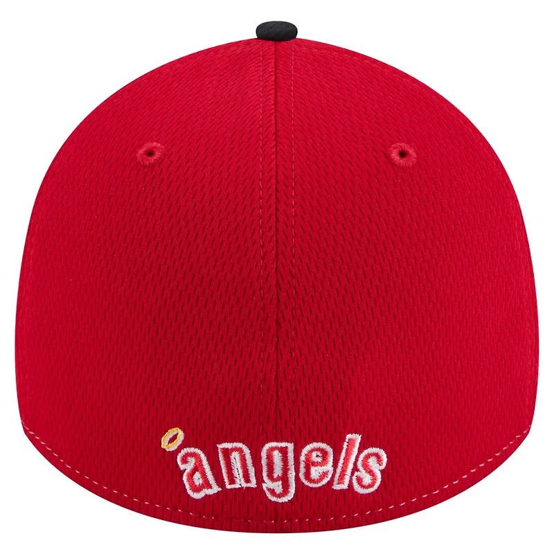 New Era Navy Los Angeles Angels 2025 MLB Clubhouse 39THIRTY Flex Hat