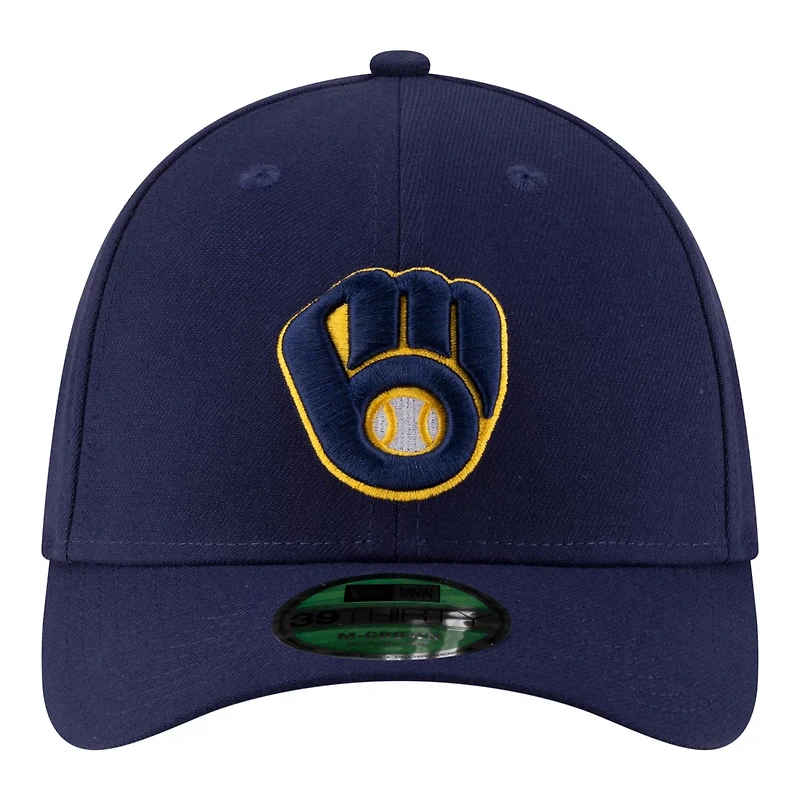 New Era Navy Milwaukee Brewers Player Replica 39THIRTY M-Crown Flex Hat