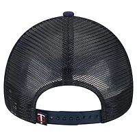 New Era Navy Minnesota Twins Distressed 9FORTY A-Frame Adjustable Trucker Hat