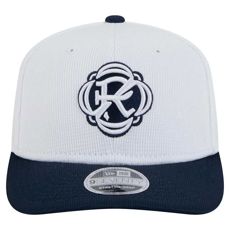 New Era Navy New England Revolution 2025 Jersey Hook 9SEVENTY Stretch-Snap Hat