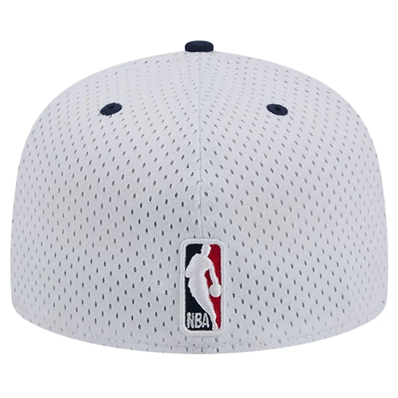 New Era /Navy New Orleans Pelicans Throwback 2Tone 59FIFTY Fitted Hat