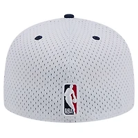 New Era /Navy New Orleans Pelicans Throwback 2Tone 59FIFTY Fitted Hat