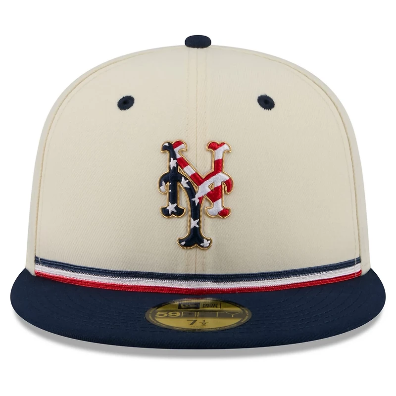 New Era Navy New York Mets USA 250 Fourth of July 59FIFTY Fitted Hat