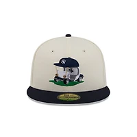 New Era Navy New York Yankees Bullpen Cart 59FIFTY Fitted Hat
