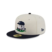 New Era Navy New York Yankees Bullpen Cart 59FIFTY Fitted Hat