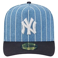 New Era Navy New York Yankees Parallel A-Frame 59FIFTY Fitted Hat