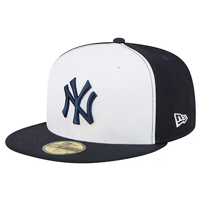 New Era Navy New York Yankees Repeat 59FIFTY Fitted Hat
