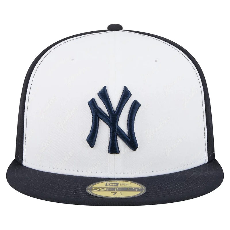 New Era Navy New York Yankees Repeat 59FIFTY Fitted Hat