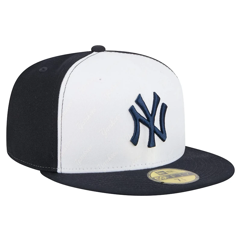 New Era Navy New York Yankees Repeat 59FIFTY Fitted Hat