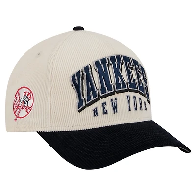 New Era Navy New York Yankees Sided Corduroy 9FORTY A-Frame Adjustable Hat