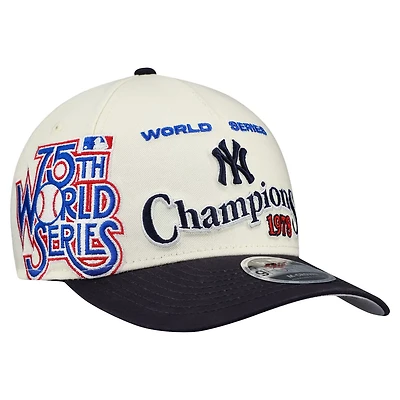 New Era Navy New York Yankees World Series 9FORTY M-Crown A-Frame Adjustable Hat