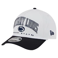 New Era Navy Penn State Nittany Lions Arch Two-Tone Rope 9FORTY A-Frame M-Crown Adjustable Hat