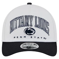 New Era Navy Penn State Nittany Lions Arch Two-Tone Rope 9FORTY A-Frame M-Crown Adjustable Hat