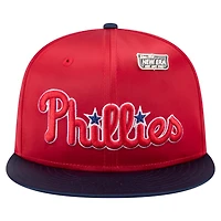 New Era Navy Philadelphia Phillies Satin 59FIFTY Fitted Hat