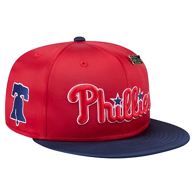 New Era Navy Philadelphia Phillies Satin 59FIFTY Fitted Hat