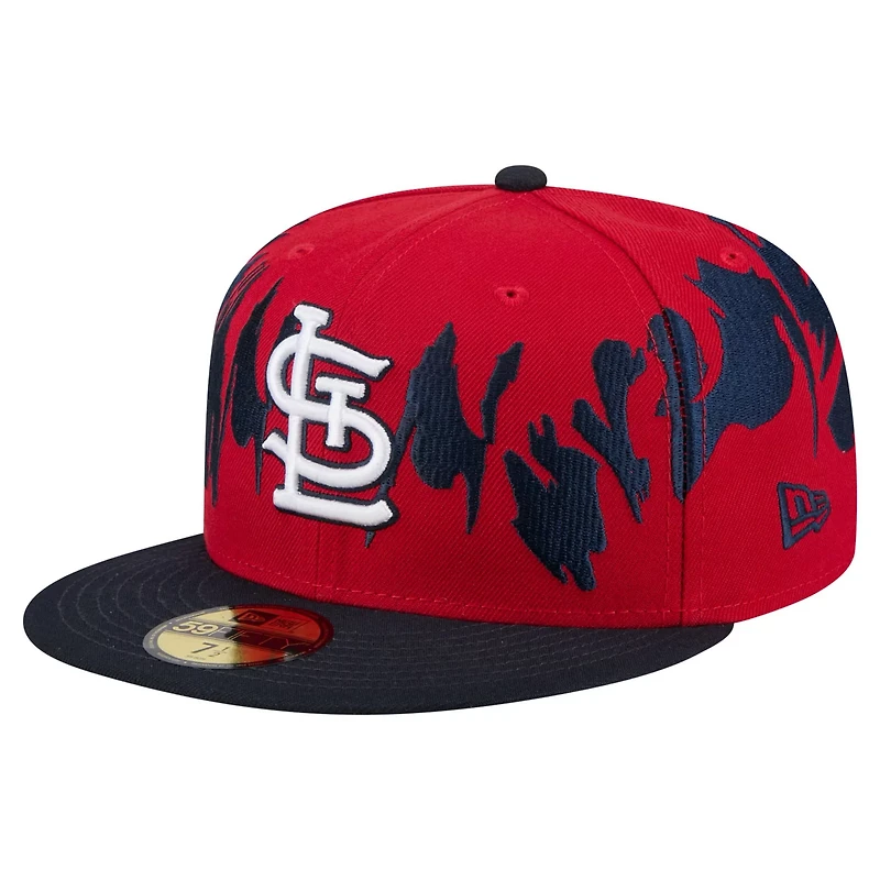 New Era Navy St Louis Cardinals Retro Pattern 59FIFTY Fitted Hat