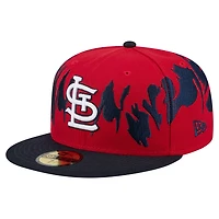 New Era Navy St Louis Cardinals Retro Pattern 59FIFTY Fitted Hat