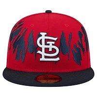 New Era Navy St Louis Cardinals Retro Pattern 59FIFTY Fitted Hat