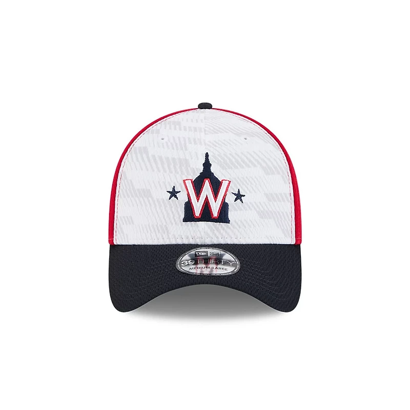 New Era Navy Washington Nationals 2025 MLB Clubhouse 39THIRTY Flex Hat