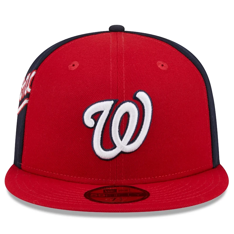 New Era Navy Washington Nationals Gameday Sideswipe 59FIFTY Fitted Hat