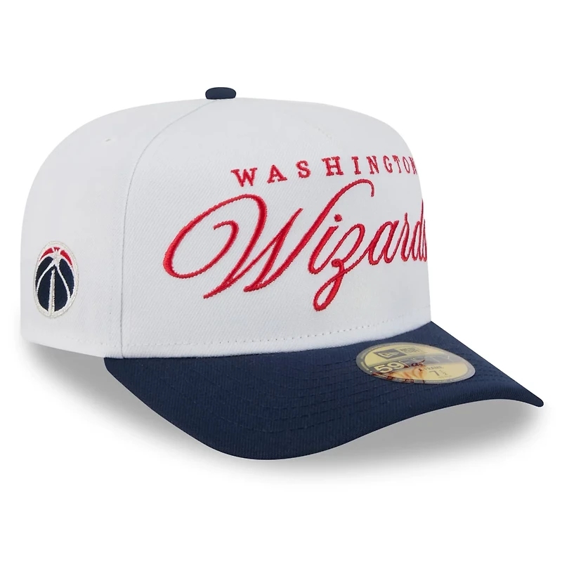 New Era Navy Washington Wizards 2025 NBA Draft A-Frame 59FIFTY Fitted Hat