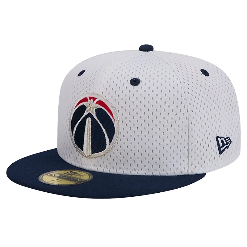 New Era Navy Washington Wizards Throwback 2Tone 59FIFTY Fitted Hat