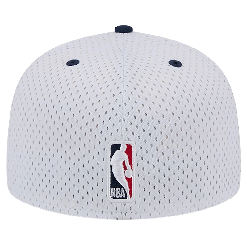 New Era Navy Washington Wizards Throwback 2Tone 59FIFTY Fitted Hat