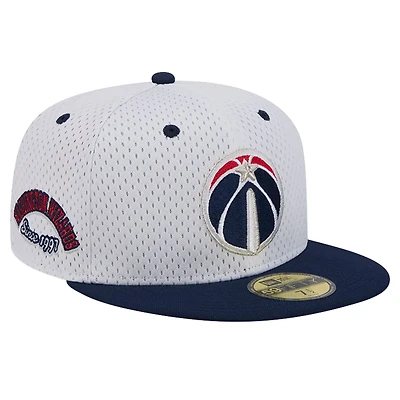 New Era Navy Washington Wizards Throwback 2Tone 59FIFTY Fitted Hat
