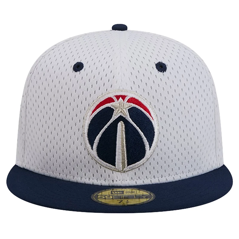 New Era Navy Washington Wizards Throwback 2Tone 59FIFTY Fitted Hat