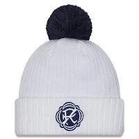 New Era New England Revolution 2025 Jersey Hook Cuffed Knit Hat with Pom