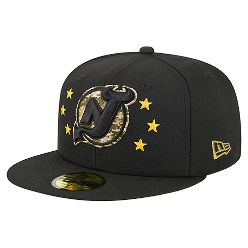 New Era New Jersey Devils Military Appreciation Digital Camo Stars 59FIFTY Fitted Hat