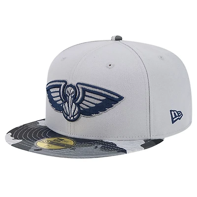 New Era New Orleans Pelicans Active Color Camo Visor 59FIFTY Fitted Hat