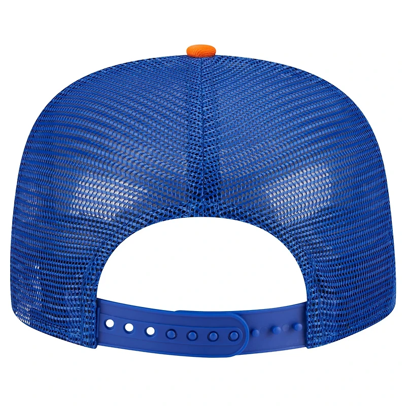 New Era New York Knicks Arch A-Frame Trucker 9FIFTY Snapback Hat