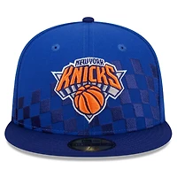 New Era New York Knicks Rally Drive Checkerboard 59FIFTY Crown Fitted Hat