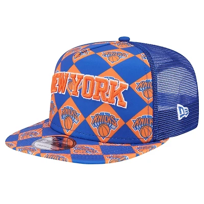 New Era New York Knicks Seeing Diamonds A-Frame Trucker 9FIFTY Snapback Hat