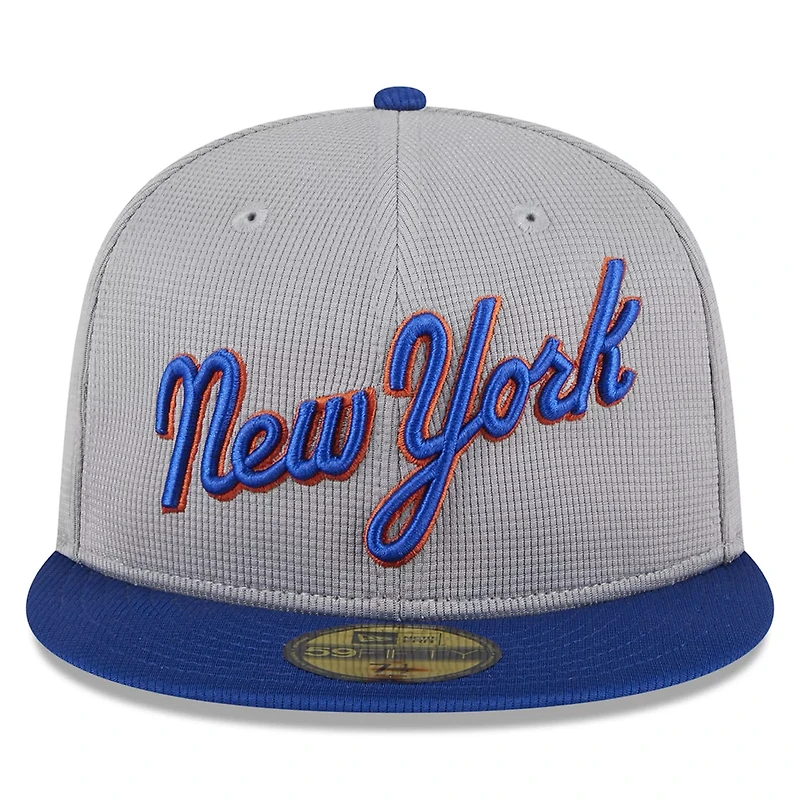 New Era New York Mets 2024 Batting Practice 59FIFTY Fitted Hat