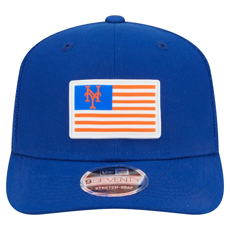 New Era New York Mets Flag 9SEVENTY Stretch-Snap Hat