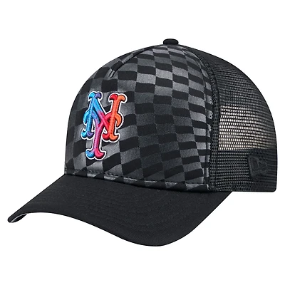 New Era New York Mets Gradient 9FORTY A-Frame M-Crown Trucker Adjustable Hat
