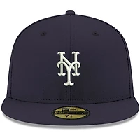 New Era New York Mets White Logo 59FIFTY Fitted Hat