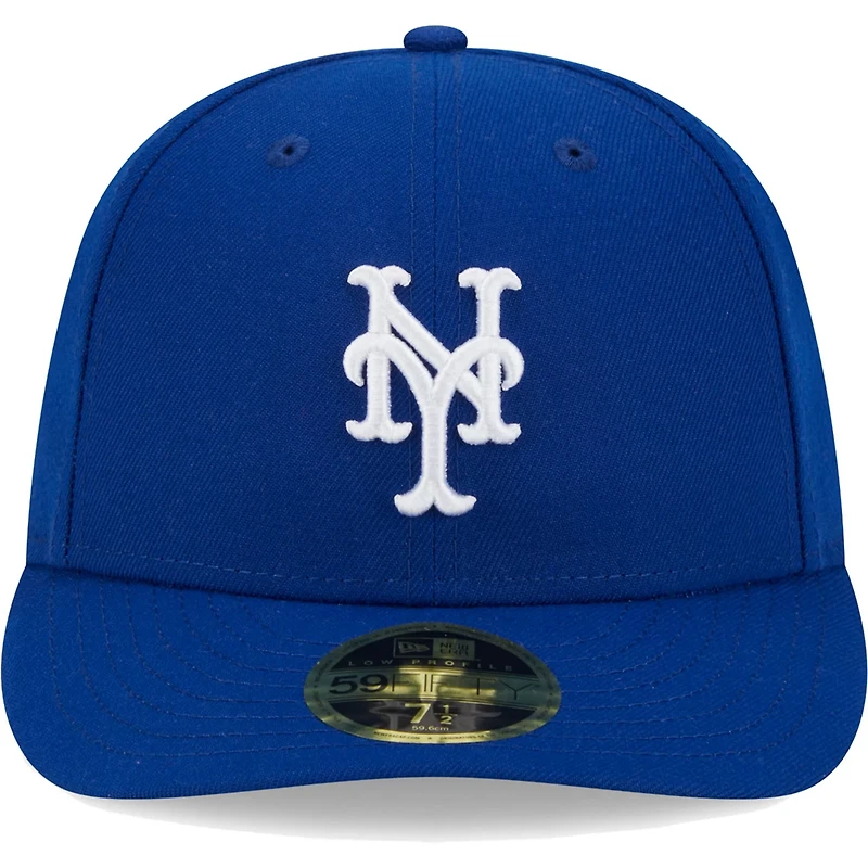 New Era New York Mets White Logo Low Profile 59FIFTY Fitted Hat
