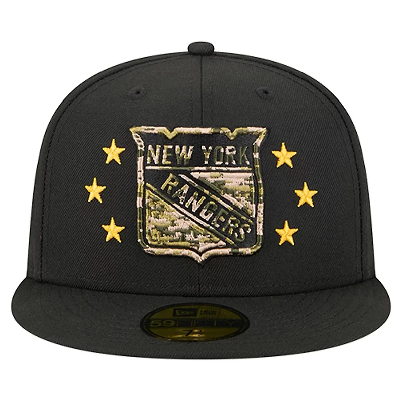 New Era New York Rangers Military Appreciation Digital Camo Stars 59FIFTY Fitted Hat